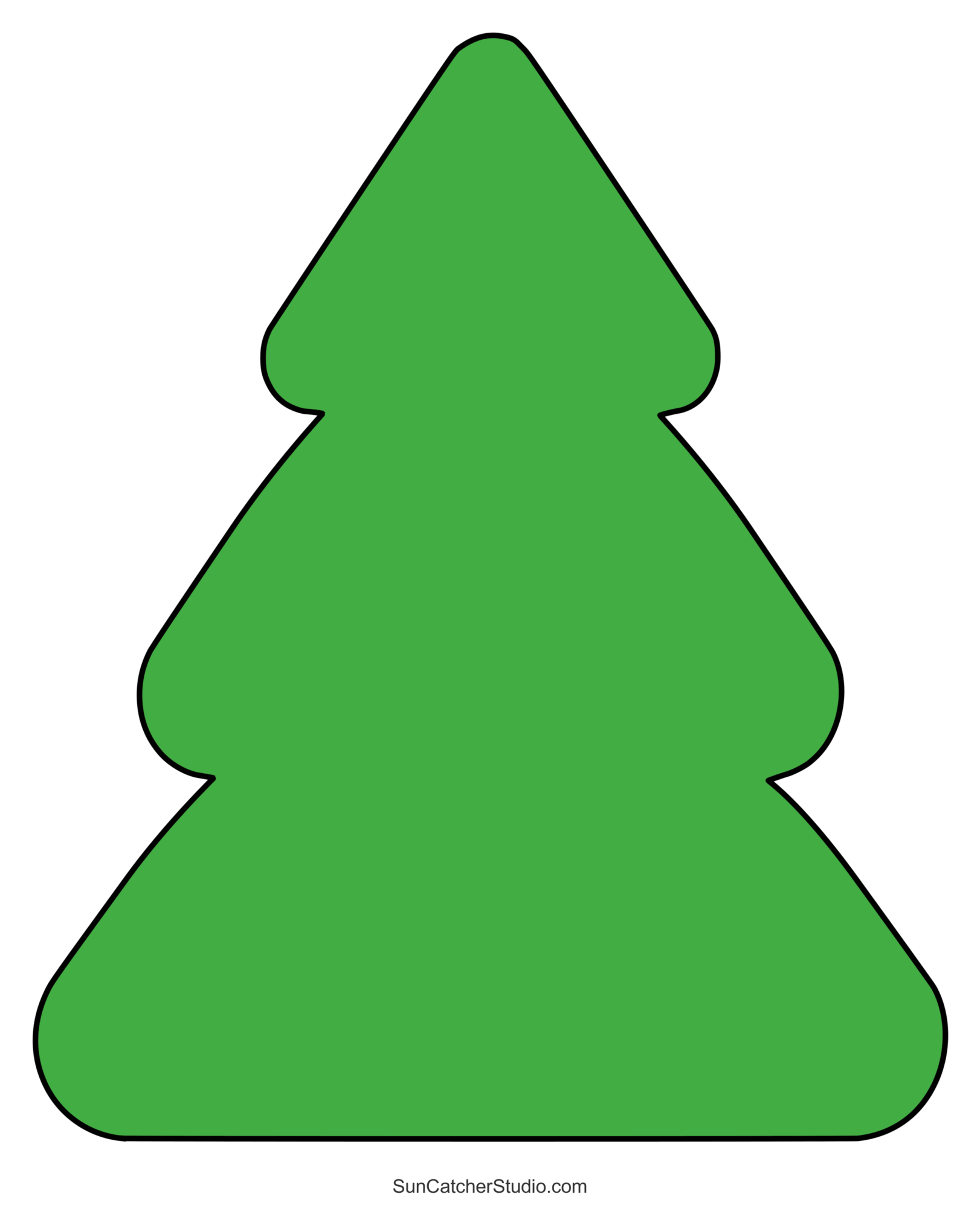 christmas tree templates and stencils (free printable patterns